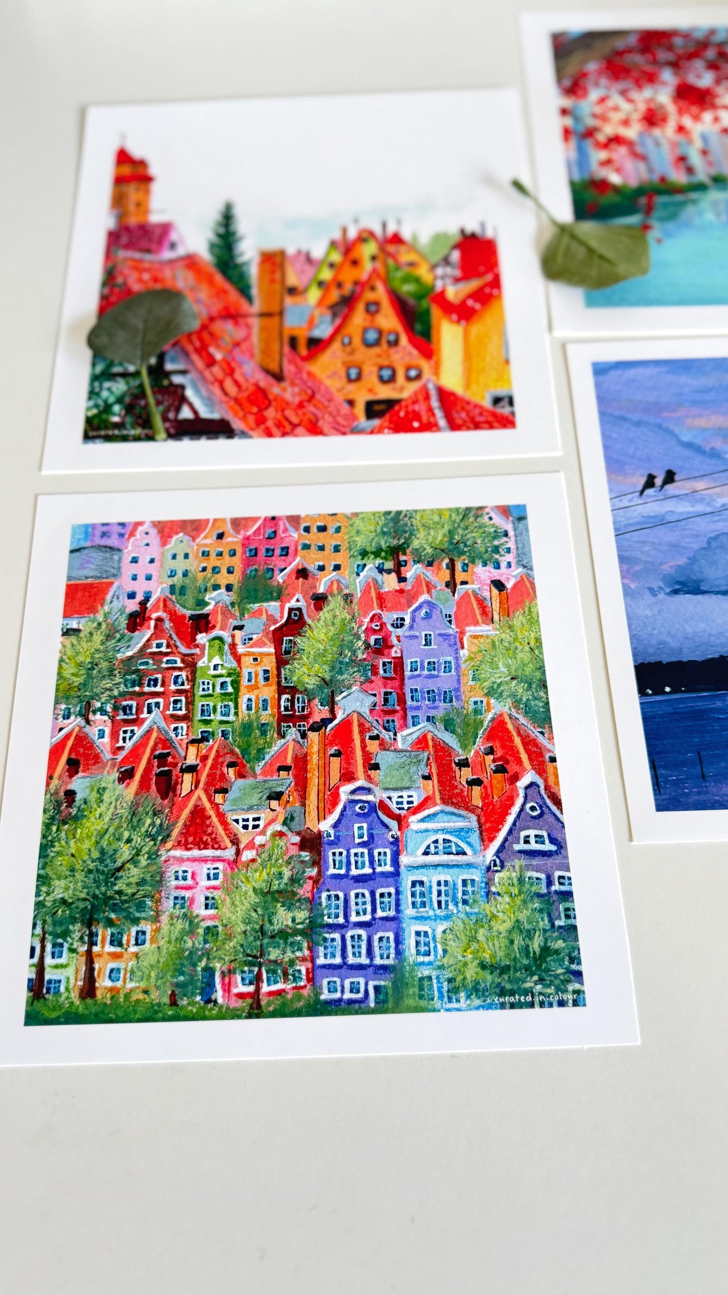 Colourful Houses of Poland - 8x8 Art Print