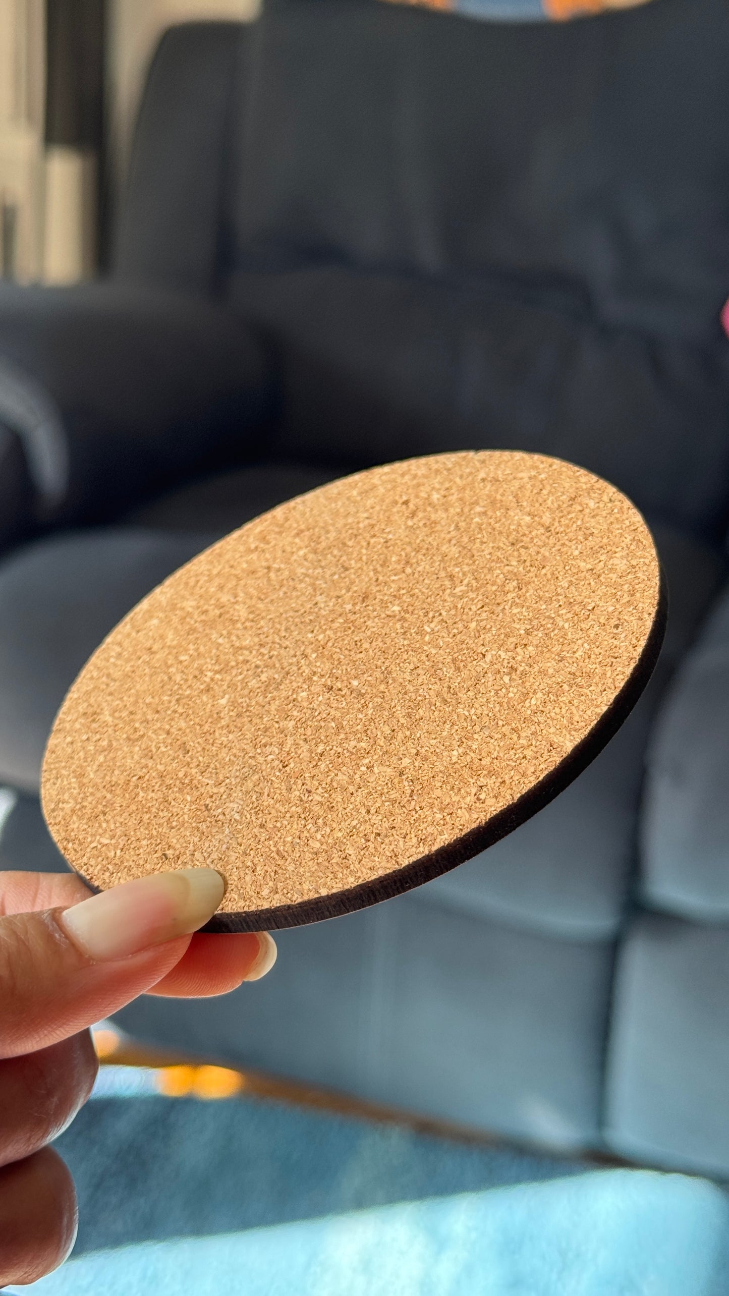 Flower Power Girl MDF Coaster