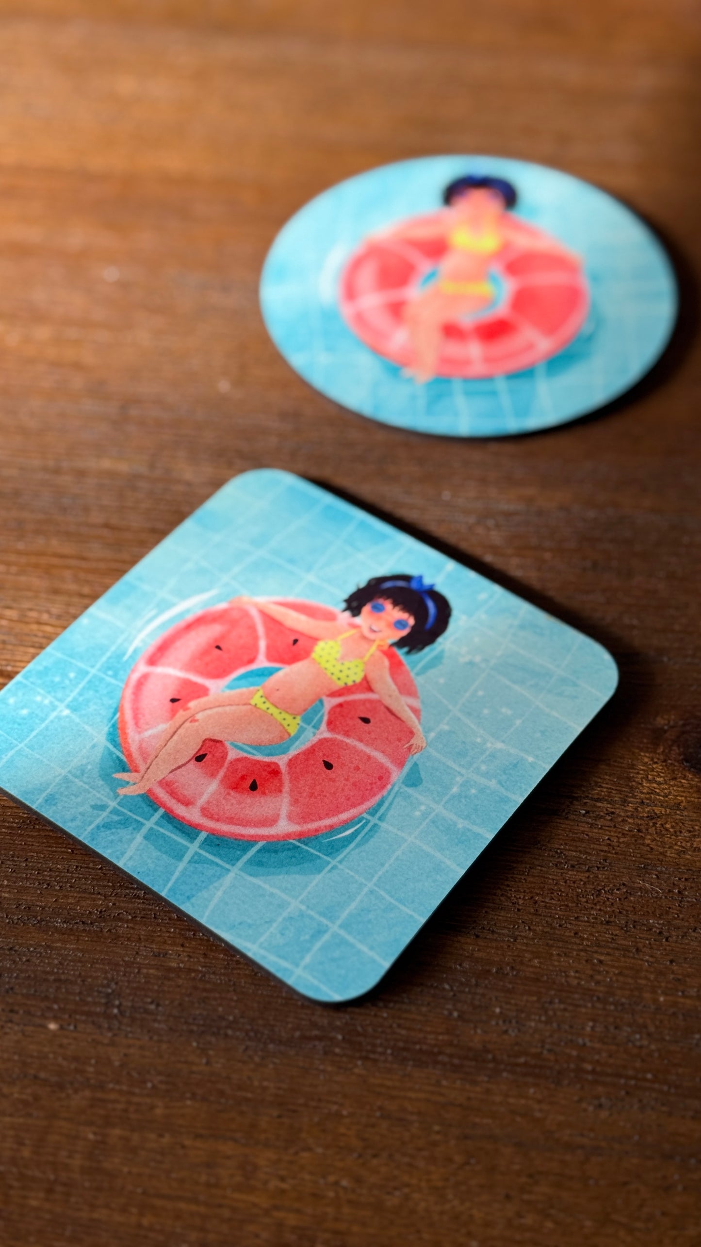 Summer Splash MDF Coaster