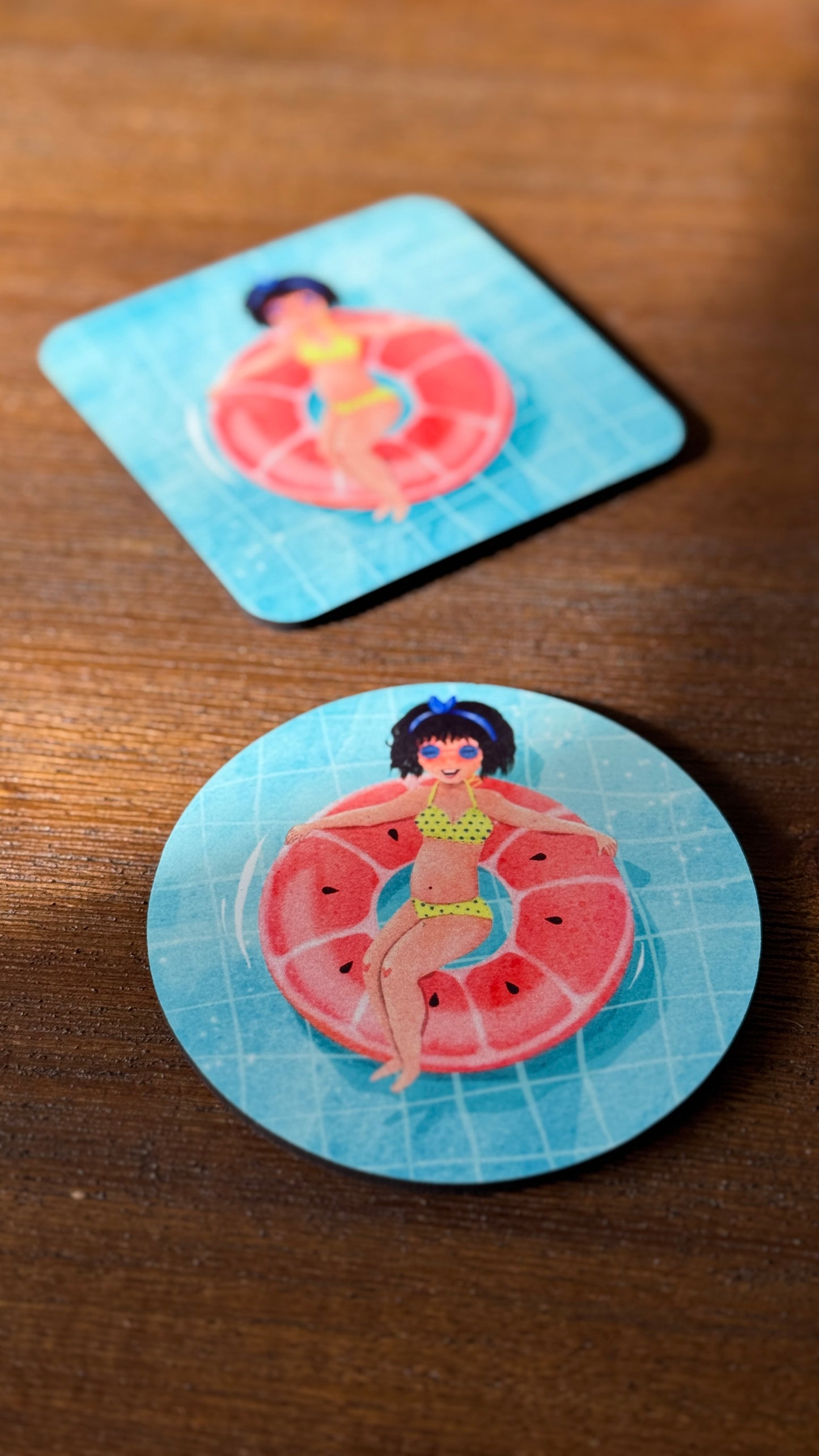 Summer Splash MDF Coaster