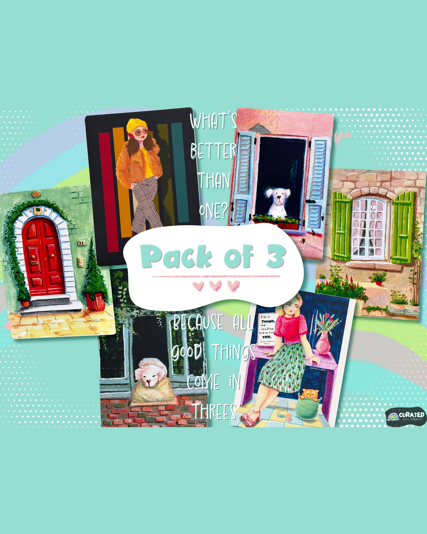 Mix & Match | Pack of 3 | 4X6, 5X7 Art Prints | Build your own Bundle (BYOB)