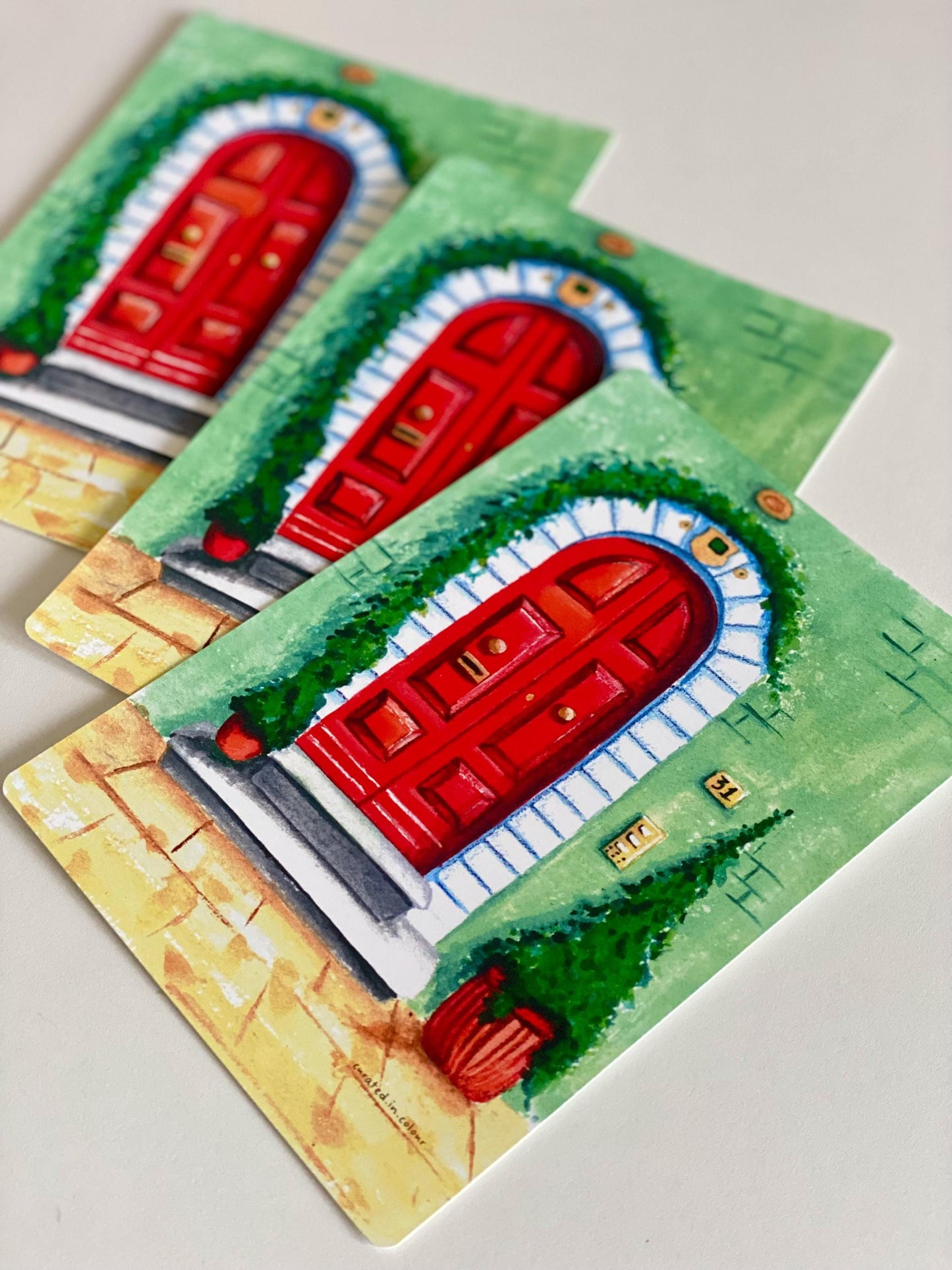 Red Door Art Print