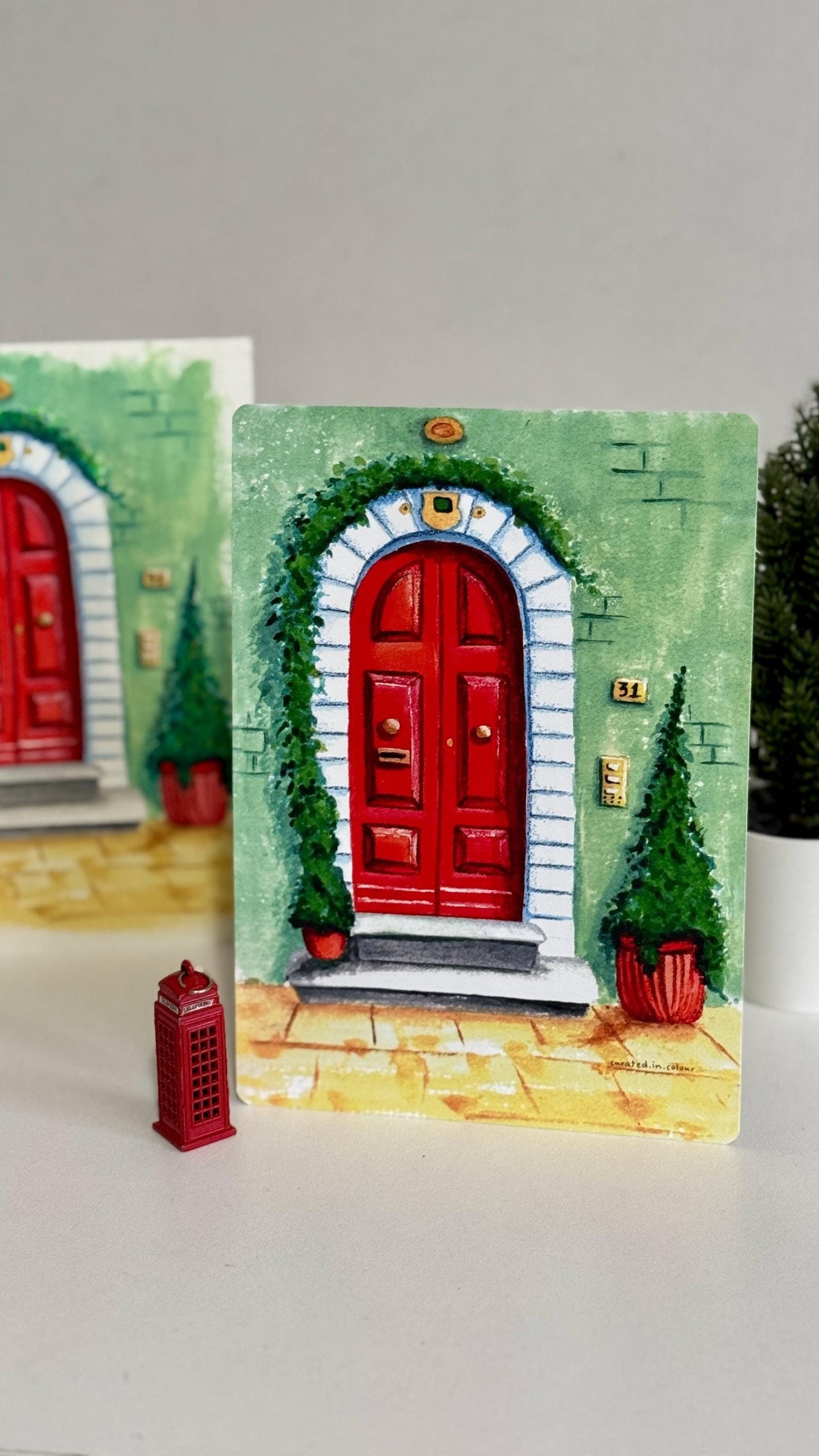 Red Door Art Print