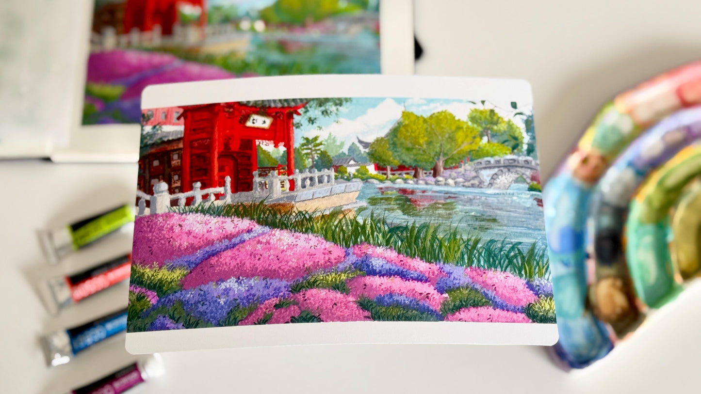 Dreamy Chinese Garden Art Print