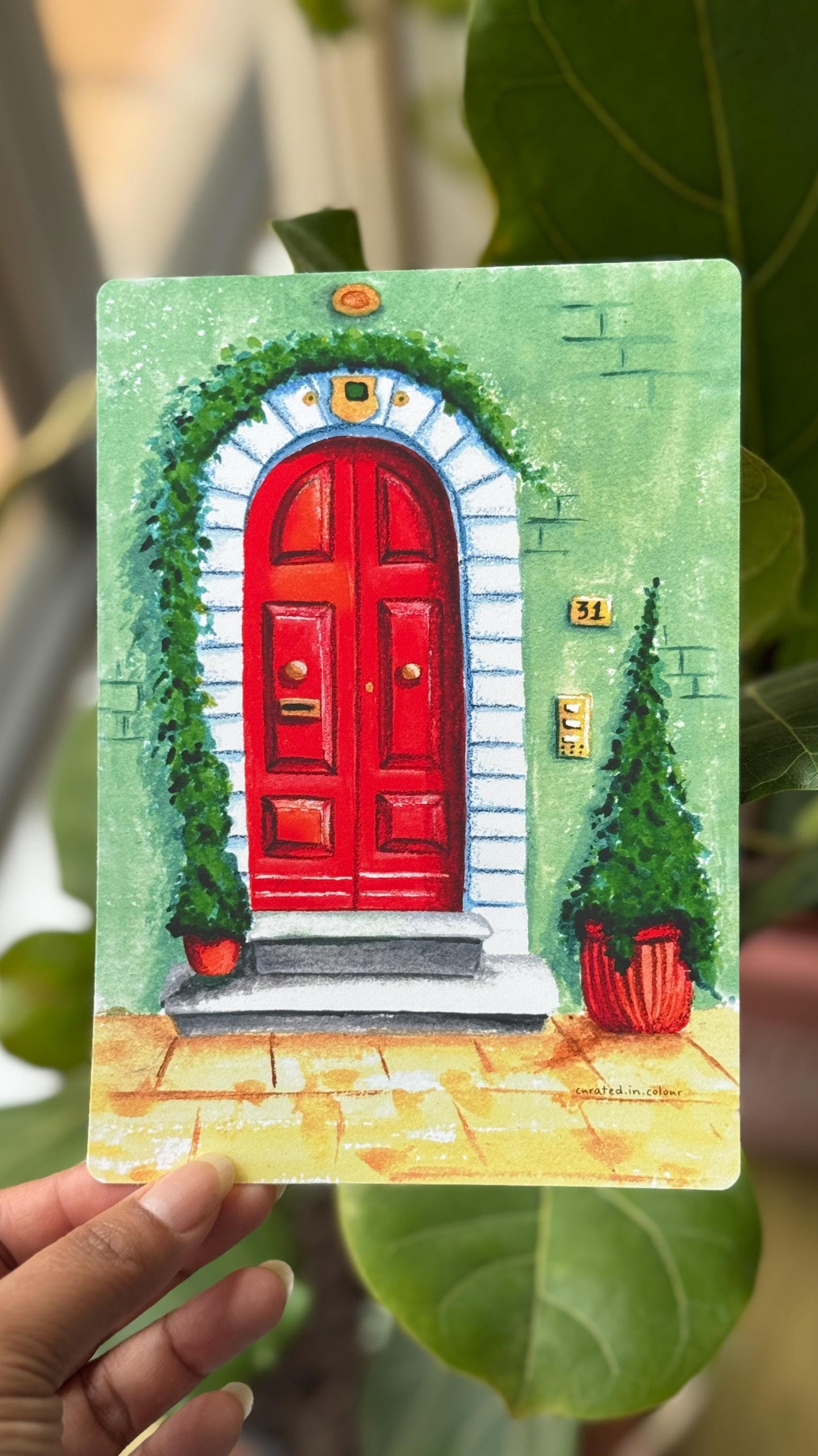 Red Door Art Print