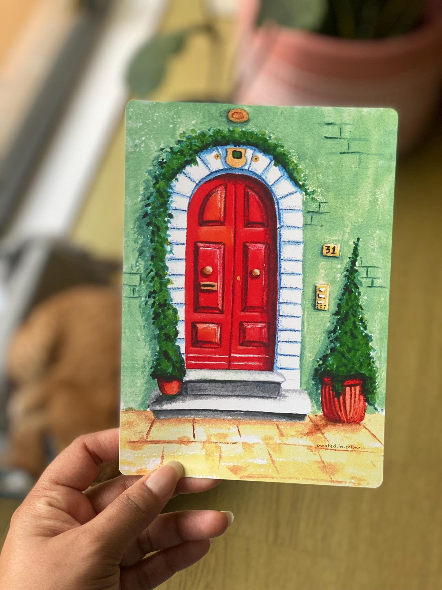 Red Door Art Print