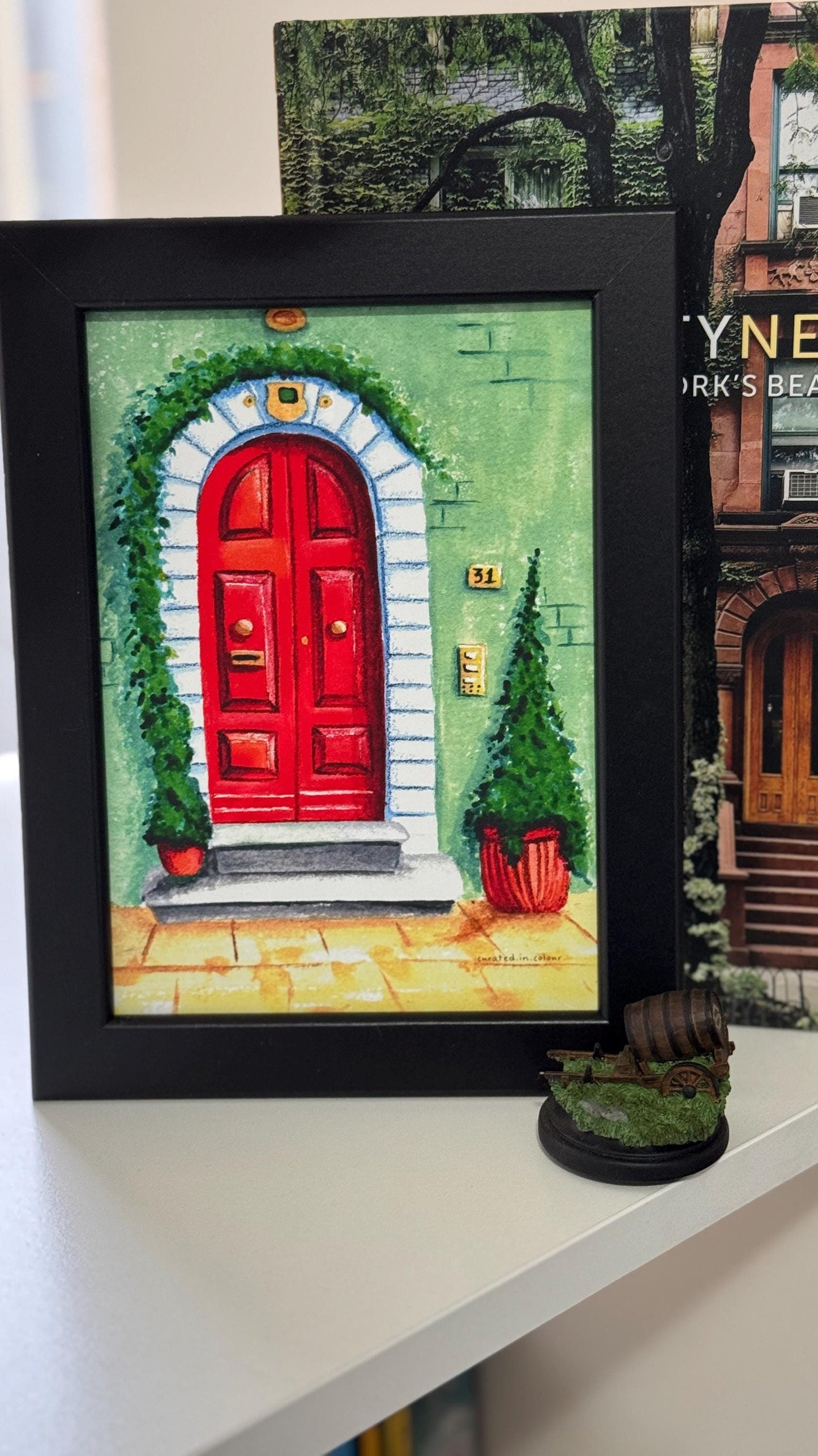 Red Door Art Print