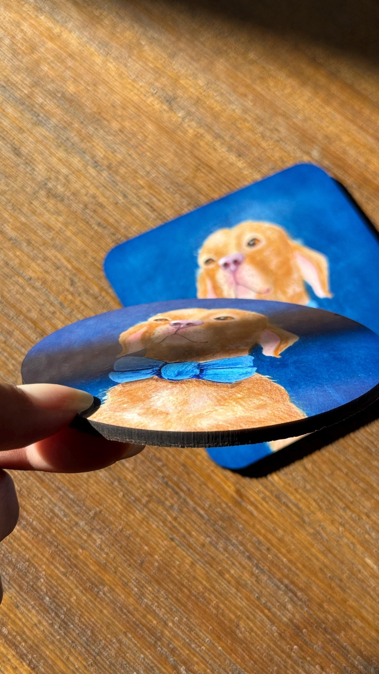 Sir Barks-a-Lot MDF Coaster