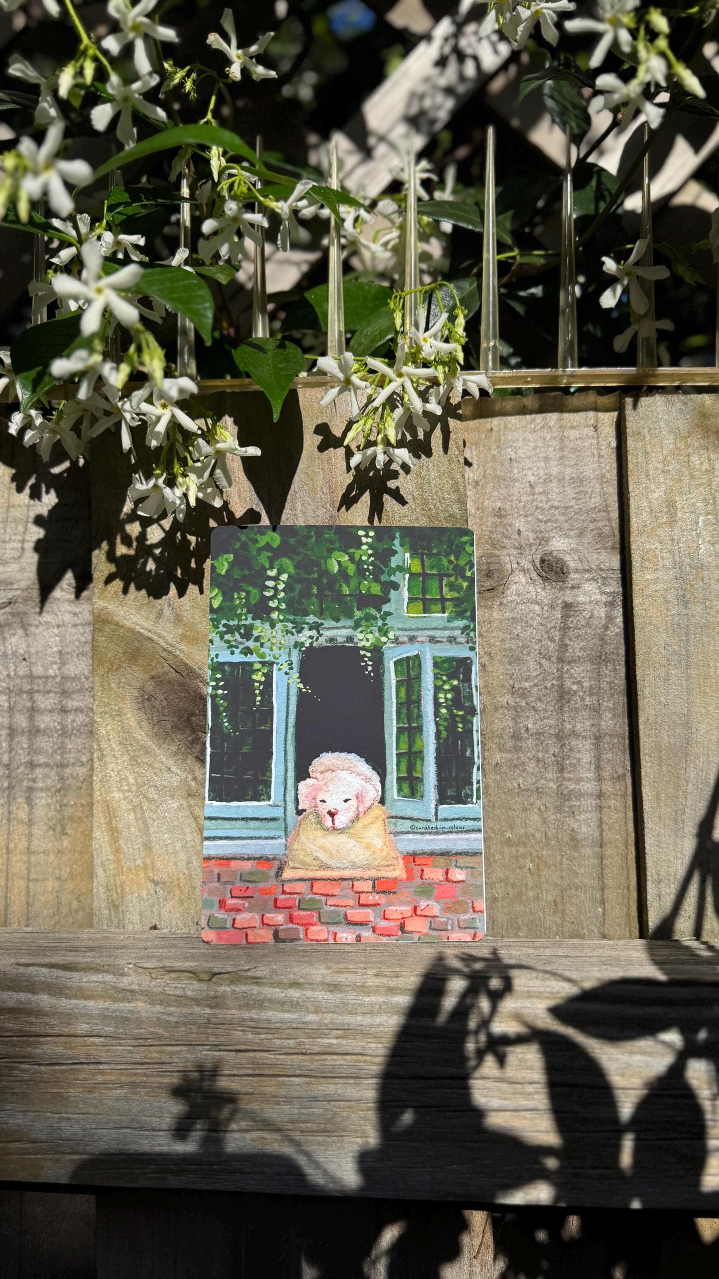 Sleepy Fidel, puppy from Bruges Art Print