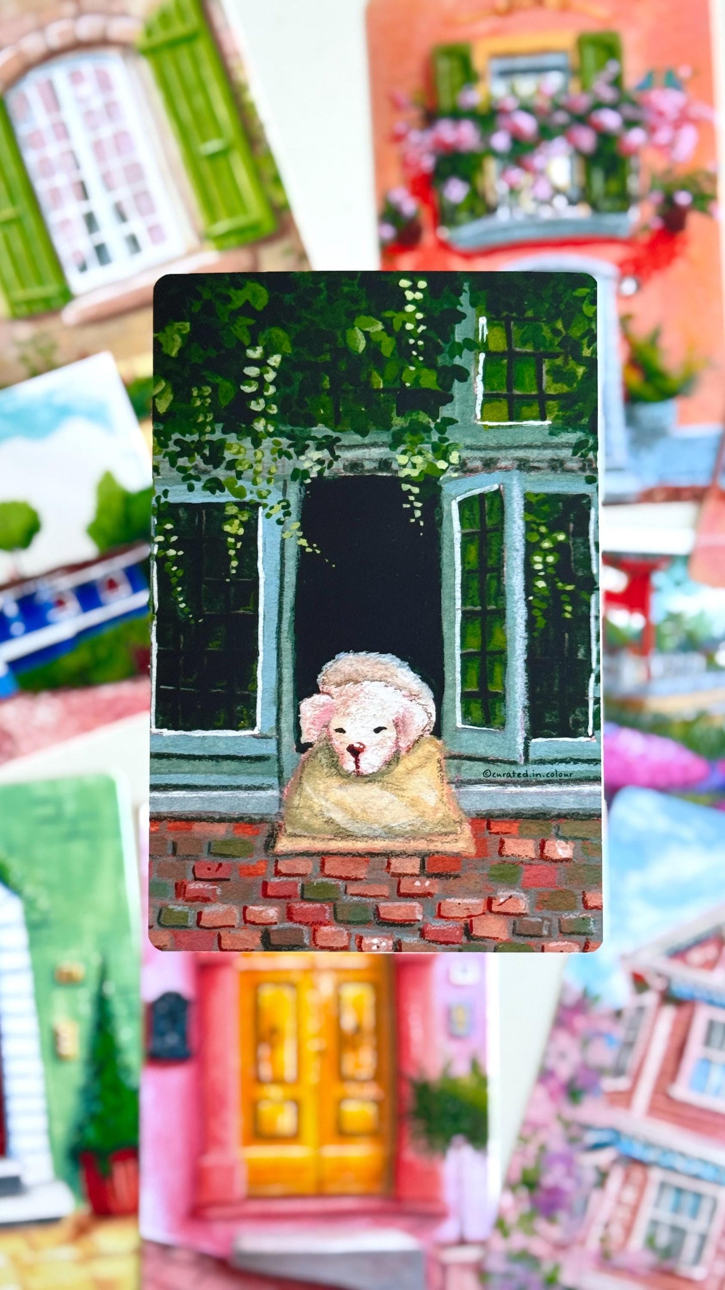 Sleepy Fidel, puppy from Bruges Art Print
