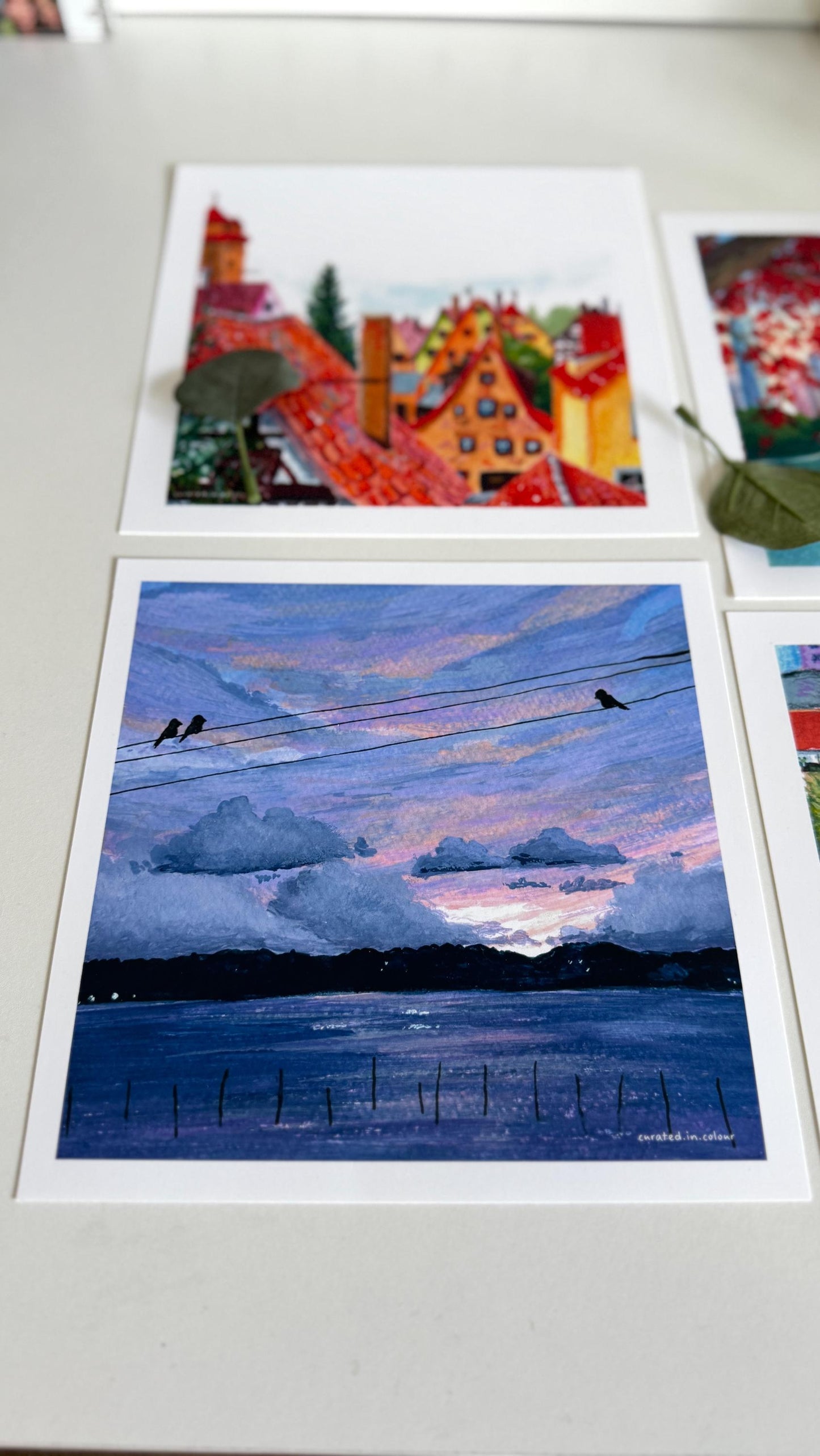 Peaceful Purple Clouds - 8x8 Art Print