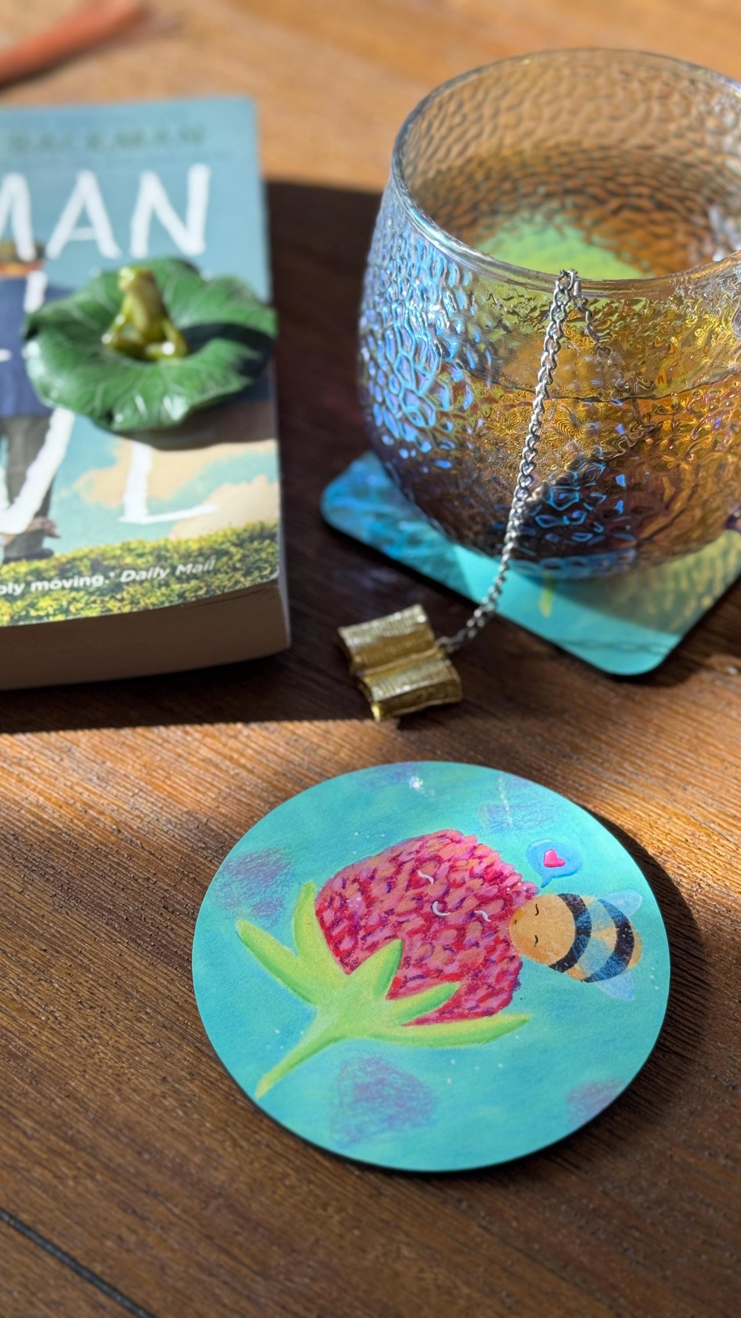 Happy Bee MDF Coaster