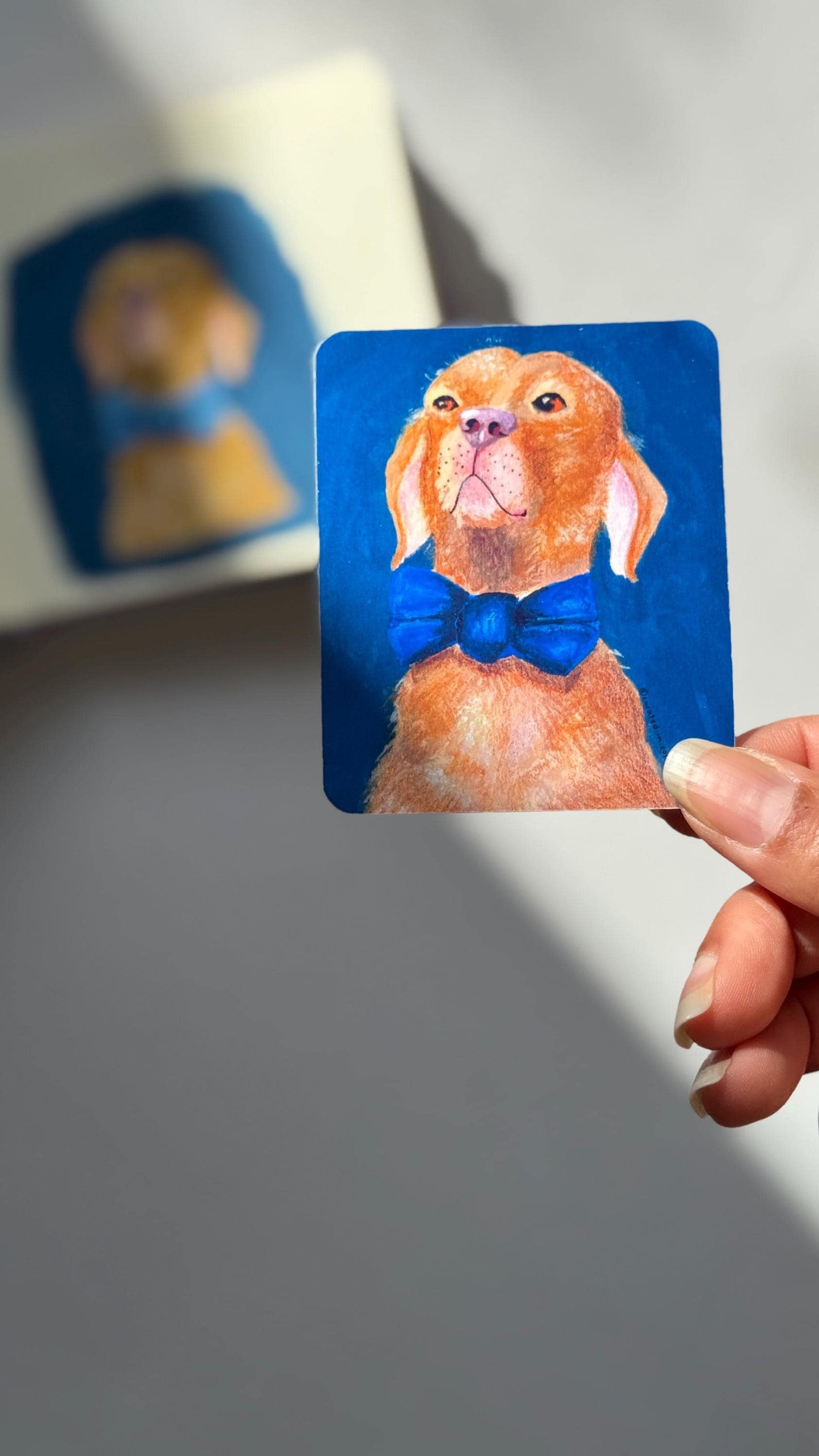 Sir Barks-A-Lot Sticker, Puppy in a Bow Tie Vinyl Sticker, Cute Dog Sticker