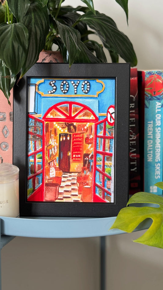 Colourful Gift Shop Storefront Art Print