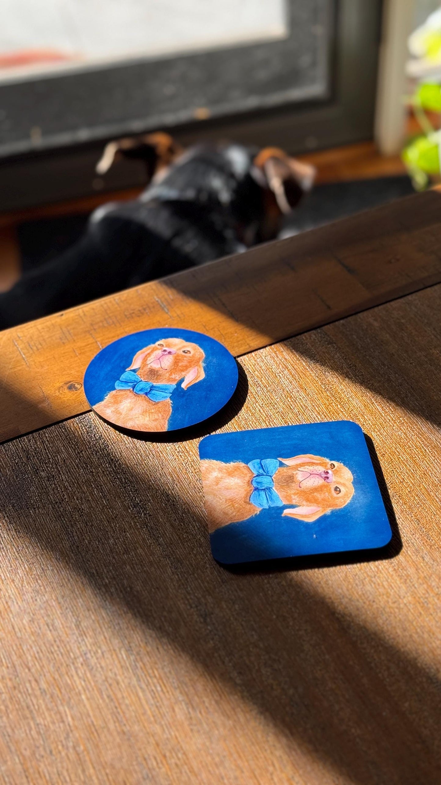 Sir Barks-a-Lot MDF Coaster