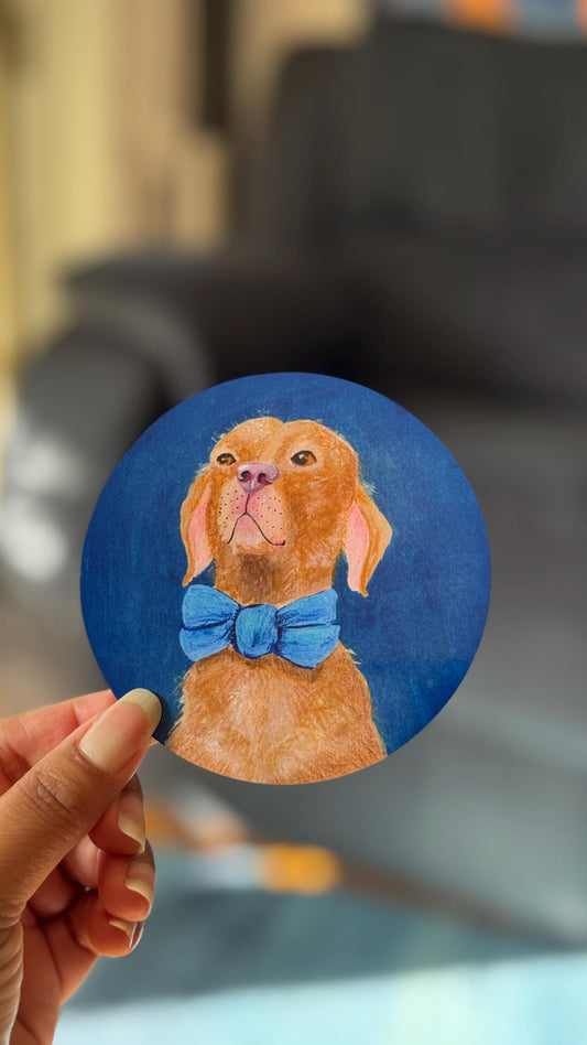 Sir Barks-a-Lot MDF Coaster